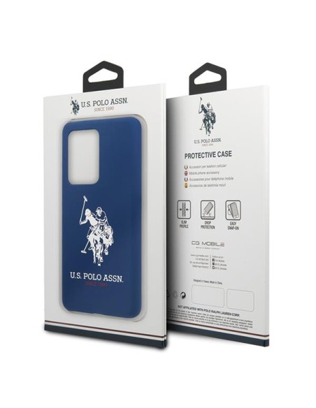 JAV Polo Assn byla Silikono kolekcija, skirta Samsung Galaxy S20 Ultra – tamsiai mėlyna