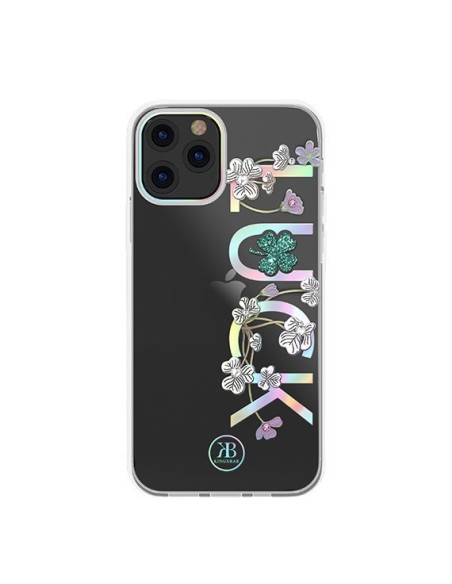 Kingxbar Lucky Series dėklas, papuoštas originaliais Swarovski Crystals iPhone 12 mini skaidriais (Luck) Kingxbar Lucky Series dėklas, papuoštas originaliais Swarovski Crystals iPhone 12 mini skaidriais (Luck)