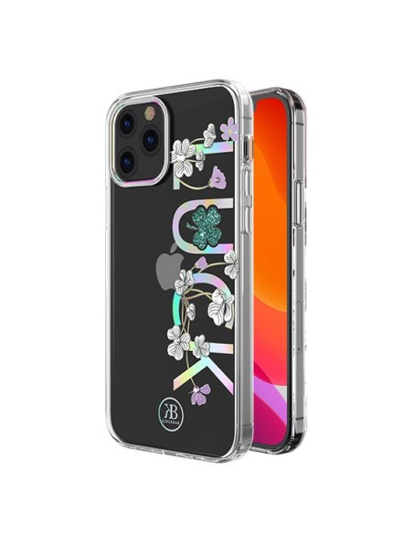 Kingxbar Lucky Series dėklas, papuoštas originaliais Swarovski Crystals iPhone 12 mini skaidriais (Luck) Kingxbar Lucky Series dėklas, papuoštas originaliais Swarovski Crystals iPhone 12 mini skaidriais (Luck)