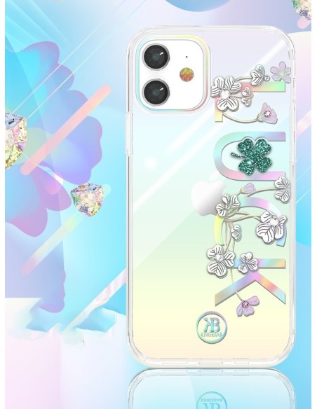 Kingxbar Lucky Series dėklas, papuoštas originaliais Swarovski Crystals iPhone 12 mini skaidriais (Luck) Kingxbar Lucky Series dėklas, papuoštas originaliais Swarovski Crystals iPhone 12 mini skaidriais (Luck)