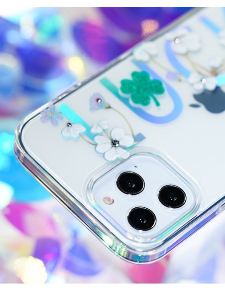 Kingxbar Lucky Series dėklas, papuoštas originaliais Swarovski Crystals iPhone 12 mini skaidriais (Luck) Kingxbar Lucky Series dėklas, papuoštas originaliais Swarovski Crystals iPhone 12 mini skaidriais (Luck)