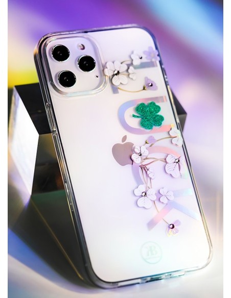 Kingxbar Lucky Series dėklas, papuoštas originaliais Swarovski Crystals iPhone 12 mini skaidriais (Luck) Kingxbar Lucky Series dėklas, papuoštas originaliais Swarovski Crystals iPhone 12 mini skaidriais (Luck)
