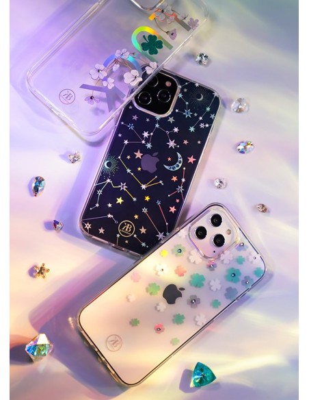 Kingxbar Lucky Series dėklas, papuoštas originaliais Swarovski Crystals iPhone 12 mini skaidriais (Luck) Kingxbar Lucky Series dėklas, papuoštas originaliais Swarovski Crystals iPhone 12 mini skaidriais (Luck)