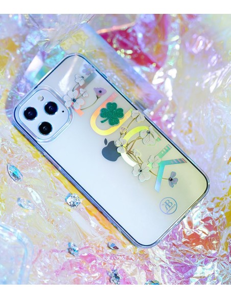 Kingxbar Lucky Series dėklas, papuoštas originaliais Swarovski Crystals iPhone 12 mini skaidriais (Luck) Kingxbar Lucky Series dėklas, papuoštas originaliais Swarovski Crystals iPhone 12 mini skaidriais (Luck)