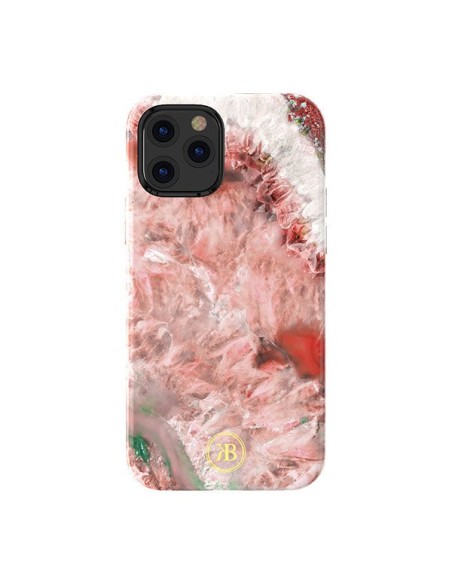 Kingxbar Agate serijos elegantiškas dėklo dangtelis su agato raštu, skirtas iPhone 12 mini raudonam Kingxbar Agate serijos elegantiškas dėklo dangtelis su agato raštu, skirtas iPhone 12 mini raudonam