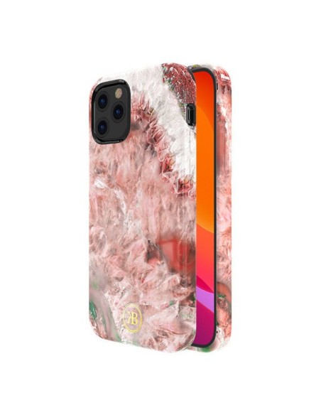 Kingxbar Agate serijos elegantiškas dėklo dangtelis su agato raštu, skirtas iPhone 12 mini raudonam Kingxbar Agate serijos elegantiškas dėklo dangtelis su agato raštu, skirtas iPhone 12 mini raudonam