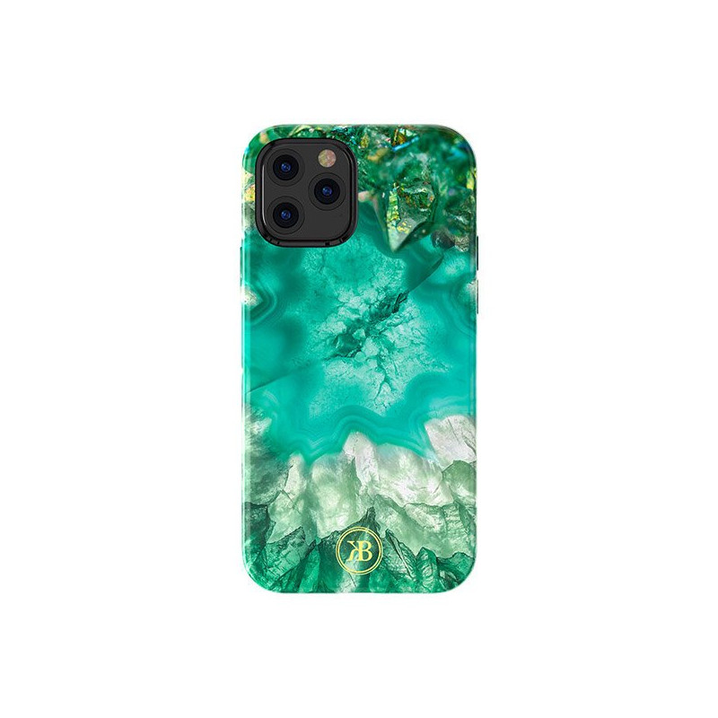 Kingxbar Agate serijos elegantiškas dėklo dangtelis su agato spauda, skirtas iPhone 12 mini žaliam Kingxbar Agate serijos elegantiškas dėklo dangtelis su agato spauda, skirtas iPhone 12 mini žaliam