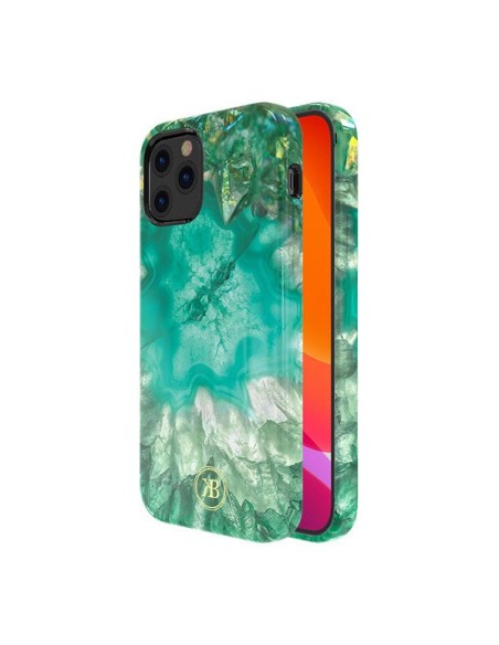 Kingxbar Agate serijos elegantiškas dėklo dangtelis su agato spauda, skirtas iPhone 12 mini žaliam Kingxbar Agate serijos elegantiškas dėklo dangtelis su agato spauda, skirtas iPhone 12 mini žaliam