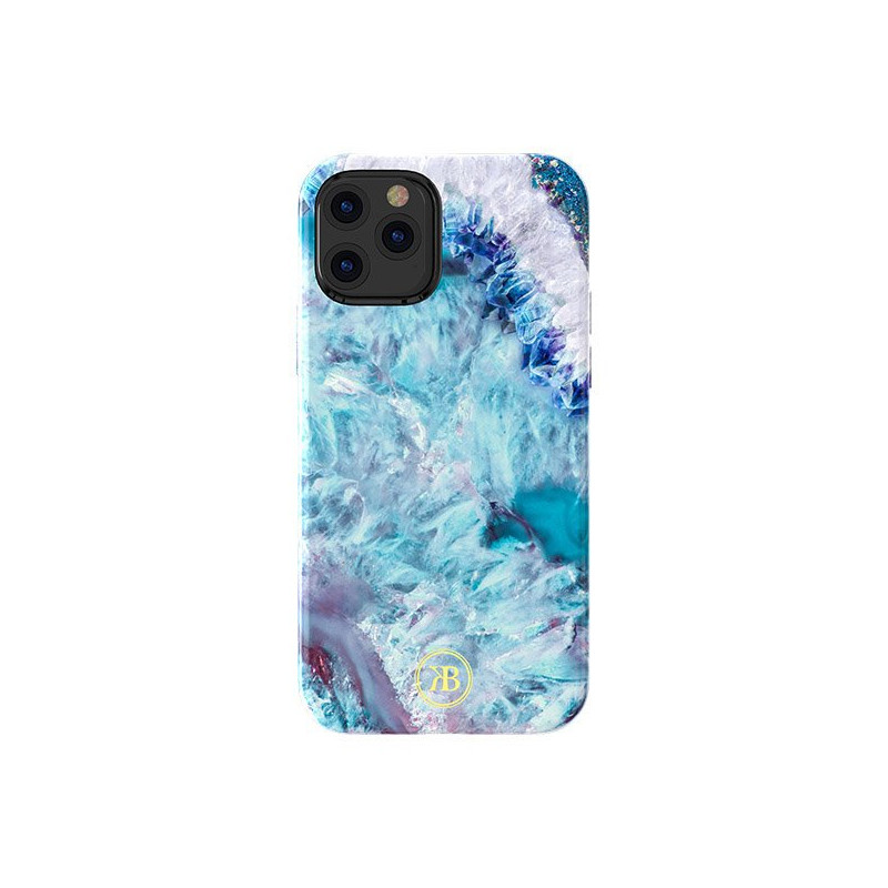 Kingxbar Agate serijos elegantiškas dėklas su agato raštu, skirtas iPhone 12 mini mėlynai Kingxbar Agate serijos elegantiškas dėklas su agato raštu, skirtas iPhone 12 mini mėlynai