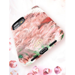 Kingxbar Agate serijos elegantiškas dėklas su agato raštu, skirtas iPhone 12 mini mėlynai