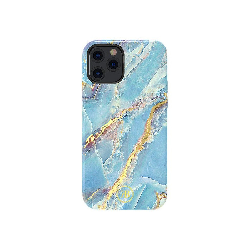 Kingxbar Marble Series elegantiškas dėklo dangtelis su marmuro raštu iPhone 12 mini blue Kingxbar Marble Series elegantiškas dėklo dangtelis su marmuro raštu iPhone 12 mini blue