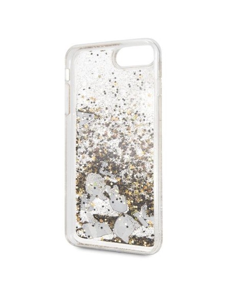 Karl Lagerfeld Glitter dėklas, skirtas iPhone 7/ 8 Plus - juodos ir auksinės spalvos Karl Lagerfeld Glitter dėklas, skirtas iPhone 7/ 8 Plus - juodos ir auksinės spalvos
