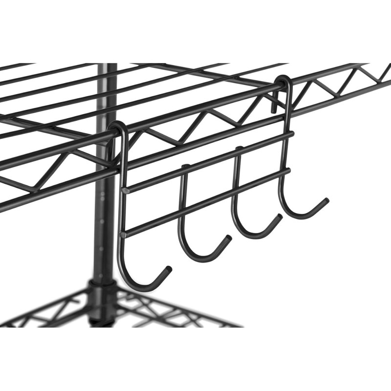 Ažūrinė vielinė laikymo lentyna su 5 lentynomis 55 x 44,5 x 150 cm iki 150 kg