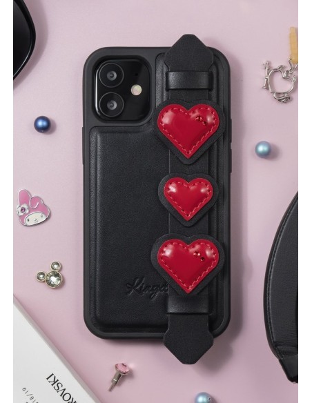 Kingxbar Sweet Series gelio dėklas dekoruotas originaliais Swarovski kristalais su stovu iPhone 12 Pro Max juodai Kingxbar Sweet Series gelio dėklas dekoruotas originaliais Swarovski kristalais su stovu iPhone 12 Pro Max juodai