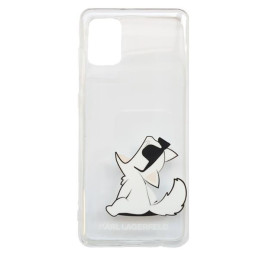 Karl Lagerfeld Choupette Fun dėklas Samsung Galaxy A31 - skaidrus