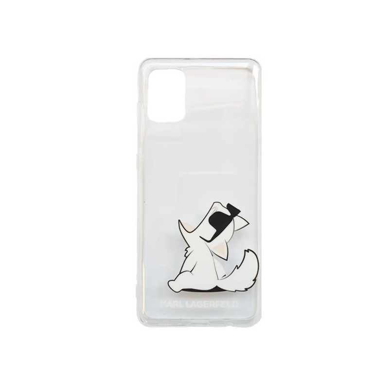 Karl Lagerfeld Choupette Fun dėklas Samsung Galaxy A31 - skaidrus