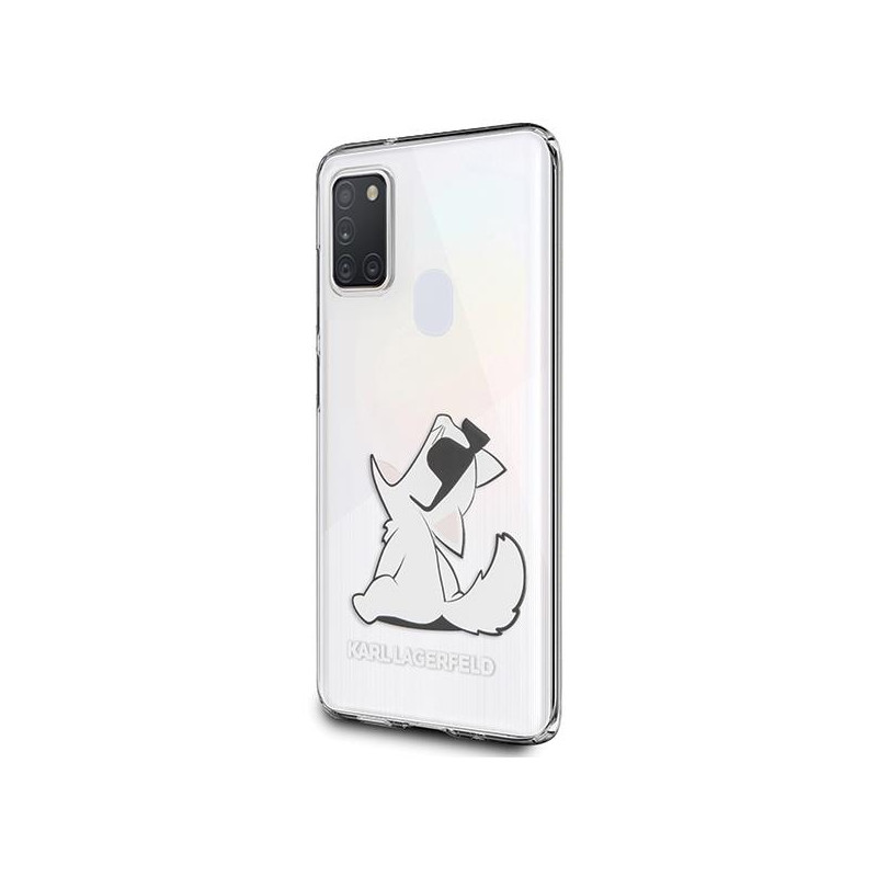 Karl Lagerfeld Choupette Fun dėklas Samsung Galaxy M21 - skaidrus Karl Lagerfeld Choupette Fun dėklas Samsung Galaxy M21 - skaidrus