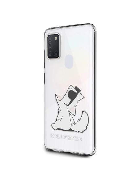 Karl Lagerfeld Choupette Fun dėklas Samsung Galaxy M21 - skaidrus Karl Lagerfeld Choupette Fun dėklas Samsung Galaxy M21 - skaidrus