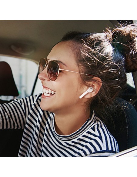 TWS Bluetooth 5.0 belaidės ausinės baltos TWS Bluetooth 5.0 belaidės ausinės baltos