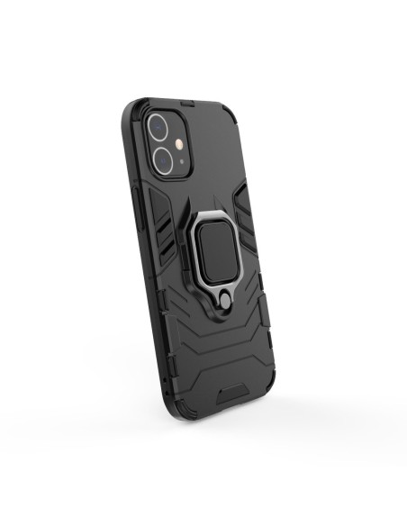 Ring Armor šarvuotas hibridinis korpuso dangtelis + magnetinis laikiklis iPhone 12 mini mėlynas