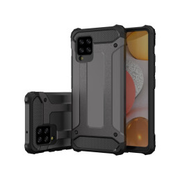 Hybrid Armor šarvuotas hibridinis dėklo dangtelis, skirtas Samsung Galaxy A42 5G juodas