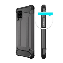 Hybrid Armor šarvuotas hibridinis dėklo dangtelis, skirtas Samsung Galaxy A42 5G juodas