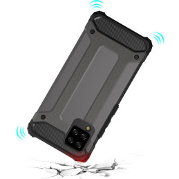 Hybrid Armor šarvuotas hibridinis dėklo dangtelis, skirtas Samsung Galaxy A42 5G juodas