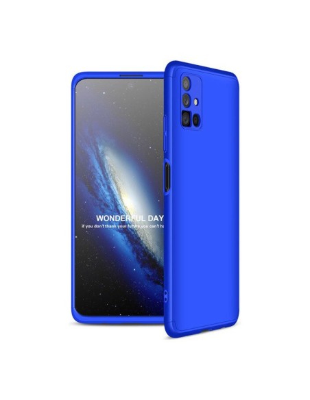 GKK 360 Protection Case dėklas visam Samsung Galaxy M51 mėlynos spalvos priekiniam ir galiniam dangteliui