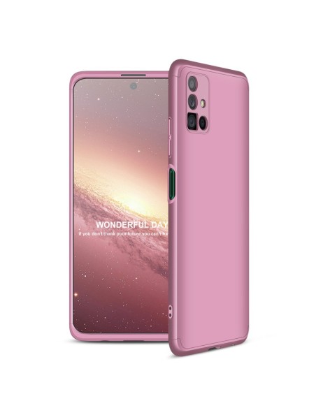 GKK 360 Protection Case dėklas visam Samsung Galaxy M51 priekiniam ir galiniam dangteliui, rožinis GKK 360 Protection Case dėklas visam Samsung Galaxy M51 priekiniam ir galiniam dangteliui, rožinis