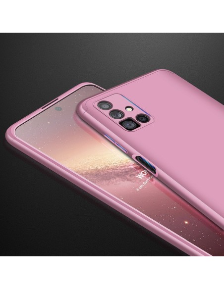 GKK 360 Protection Case dėklas visam Samsung Galaxy M51 priekiniam ir galiniam dangteliui, rožinis GKK 360 Protection Case dėklas visam Samsung Galaxy M51 priekiniam ir galiniam dangteliui, rožinis