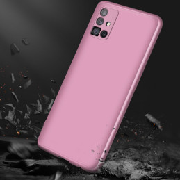 GKK 360 Protection Case dėklas visam Samsung Galaxy M51 priekiniam ir galiniam dangteliui, rožinis