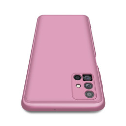 GKK 360 Protection Case dėklas visam Samsung Galaxy M51 priekiniam ir galiniam dangteliui, rožinis