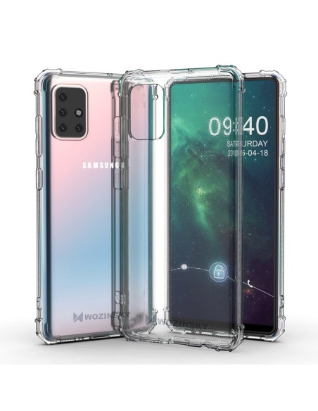 Wozinsky Anti Shock šarvuotas dėklas Samsung Galaxy M51 skaidrus