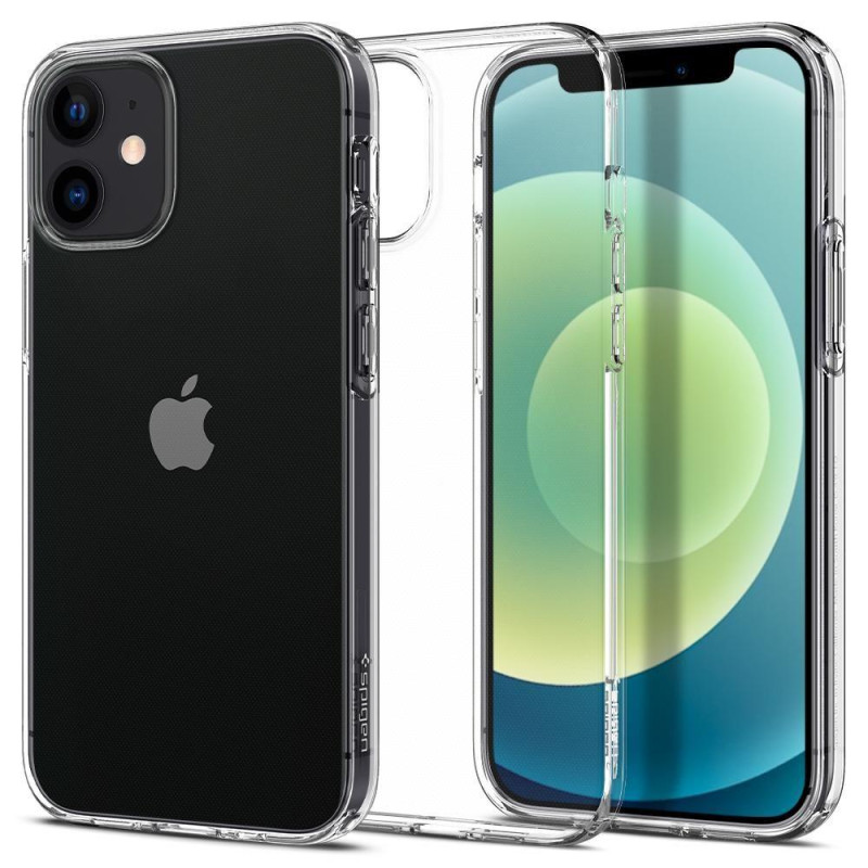 Spigen Liquid Crystal dėklas iPhone 12 mini - skaidrus