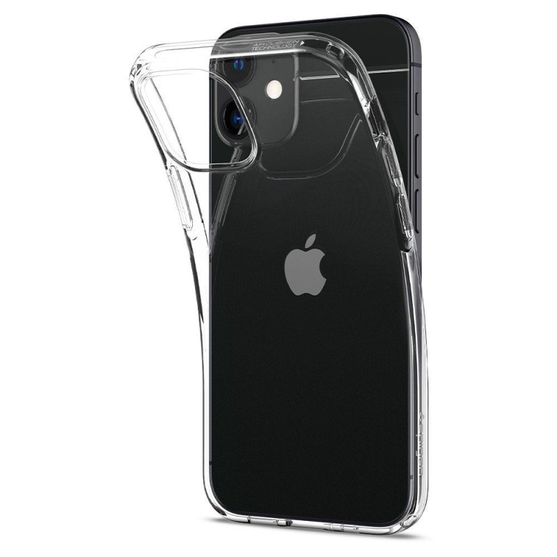 Spigen Liquid Crystal dėklas iPhone 12 mini - skaidrus