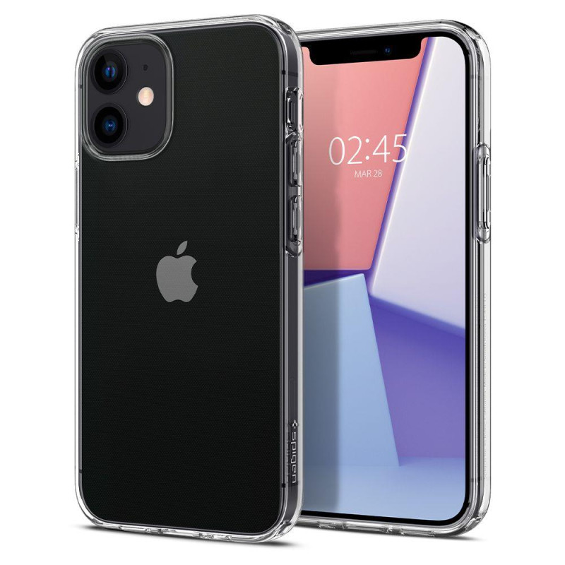 Spigen Liquid Crystal dėklas iPhone 12 mini - skaidrus