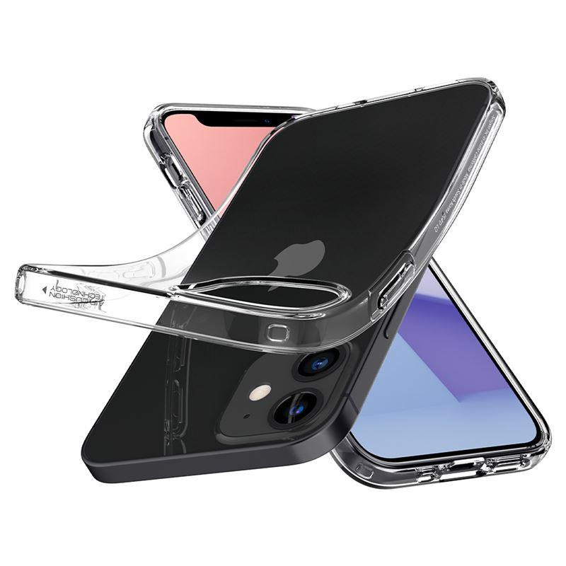 Spigen Liquid Crystal dėklas iPhone 12 mini - skaidrus