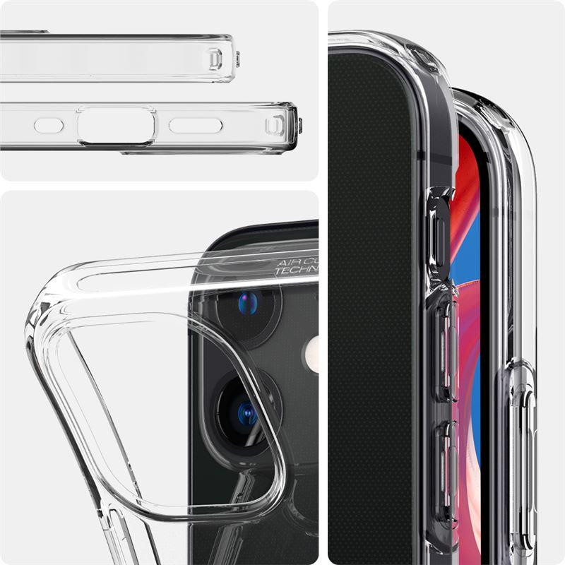 Spigen Liquid Crystal dėklas iPhone 12 mini - skaidrus