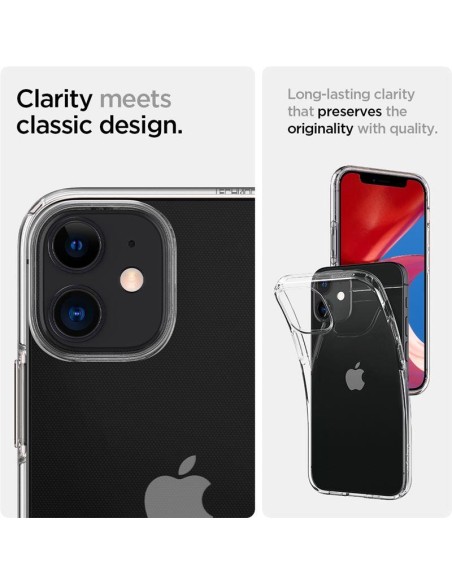 Spigen Liquid Crystal dėklas iPhone 12 mini - skaidrus Spigen Liquid Crystal dėklas iPhone 12 mini - skaidrus