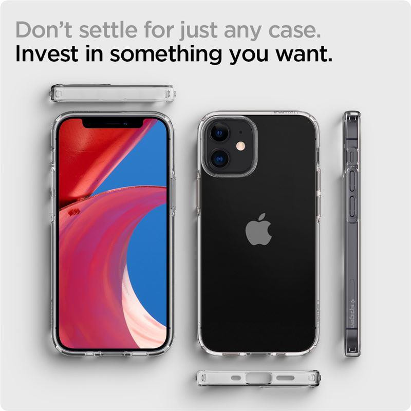 Spigen Liquid Crystal dėklas iPhone 12 mini - skaidrus
