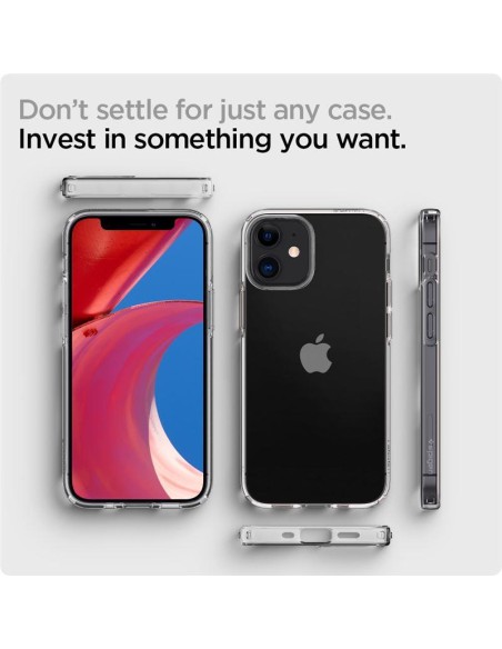 Spigen Liquid Crystal dėklas iPhone 12 mini - skaidrus Spigen Liquid Crystal dėklas iPhone 12 mini - skaidrus