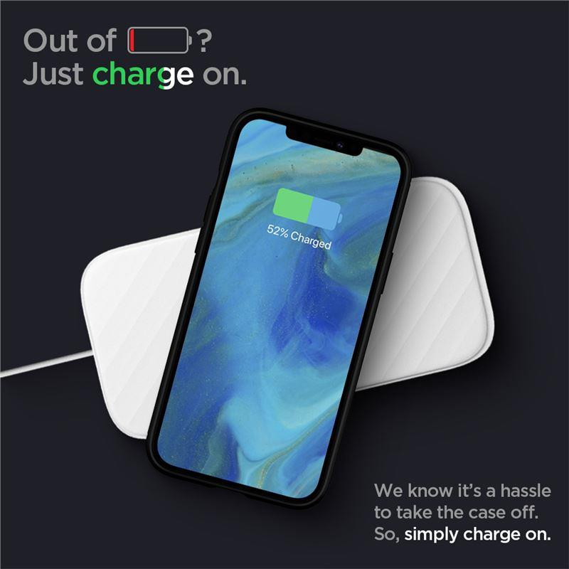 Spigen Rugged Armor dėklas, skirtas iPhone 12 / iPhone 12 Pro - matinė juoda