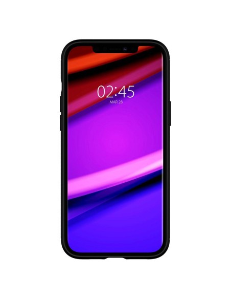 Spigen Rugged Armor dėklas, skirtas iPhone 12 / iPhone 12 Pro - matinė juoda