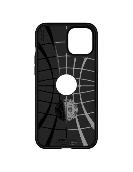 Spigen Rugged Armor dėklas, skirtas iPhone 12 / iPhone 12 Pro - matinė juoda