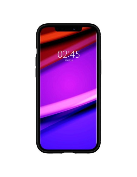 Spigen Rugged Armor dėklas, skirtas iPhone 12 / iPhone 12 Pro - matinė juoda