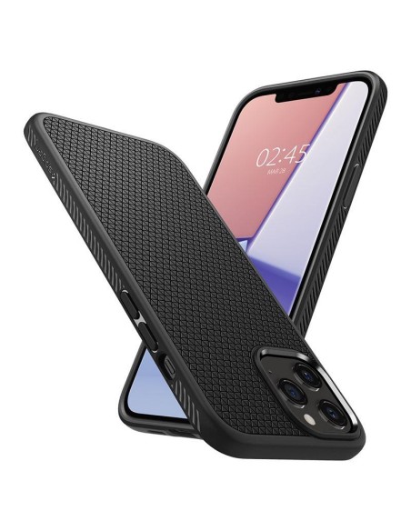 Spigen Liquid Air dėklas, skirtas iPhone 12 / iPhone 12 Pro - matinė juoda