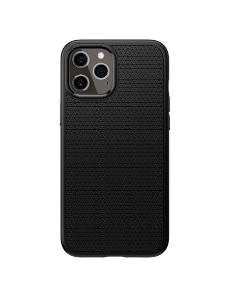Spigen Liquid Air dėklas, skirtas iPhone 12 / iPhone 12 Pro - matinė juoda
