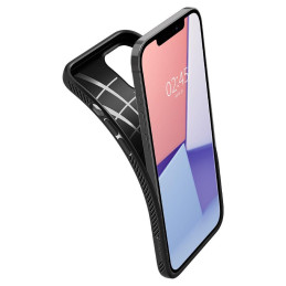 Spigen Liquid Air dėklas, skirtas iPhone 12 / iPhone 12 Pro - matinė juoda