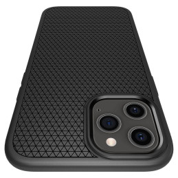 Spigen Liquid Air dėklas, skirtas iPhone 12 / iPhone 12 Pro - matinė juoda