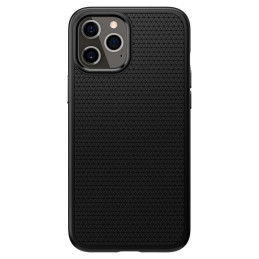 Spigen Liquid Air dėklas, skirtas iPhone 12 / iPhone 12 Pro - matinė juoda
